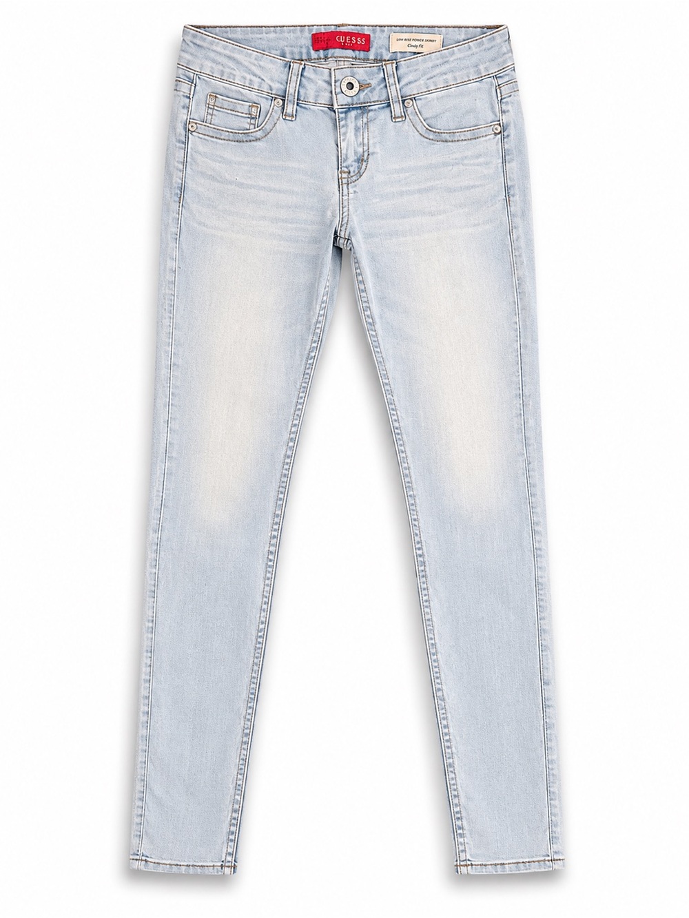 Guess Low Rise Power Skinny Cindy Fit Light Wash Jeans